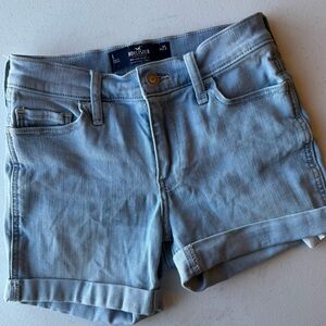 Hollister Women’s Light Blue Denim Shorts | 25 Waist